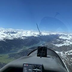 Flugwegposition um 12:39:24: Aufgenommen in der Nähe von 39024 Mals, Südtirol, Italien in 3442 Meter